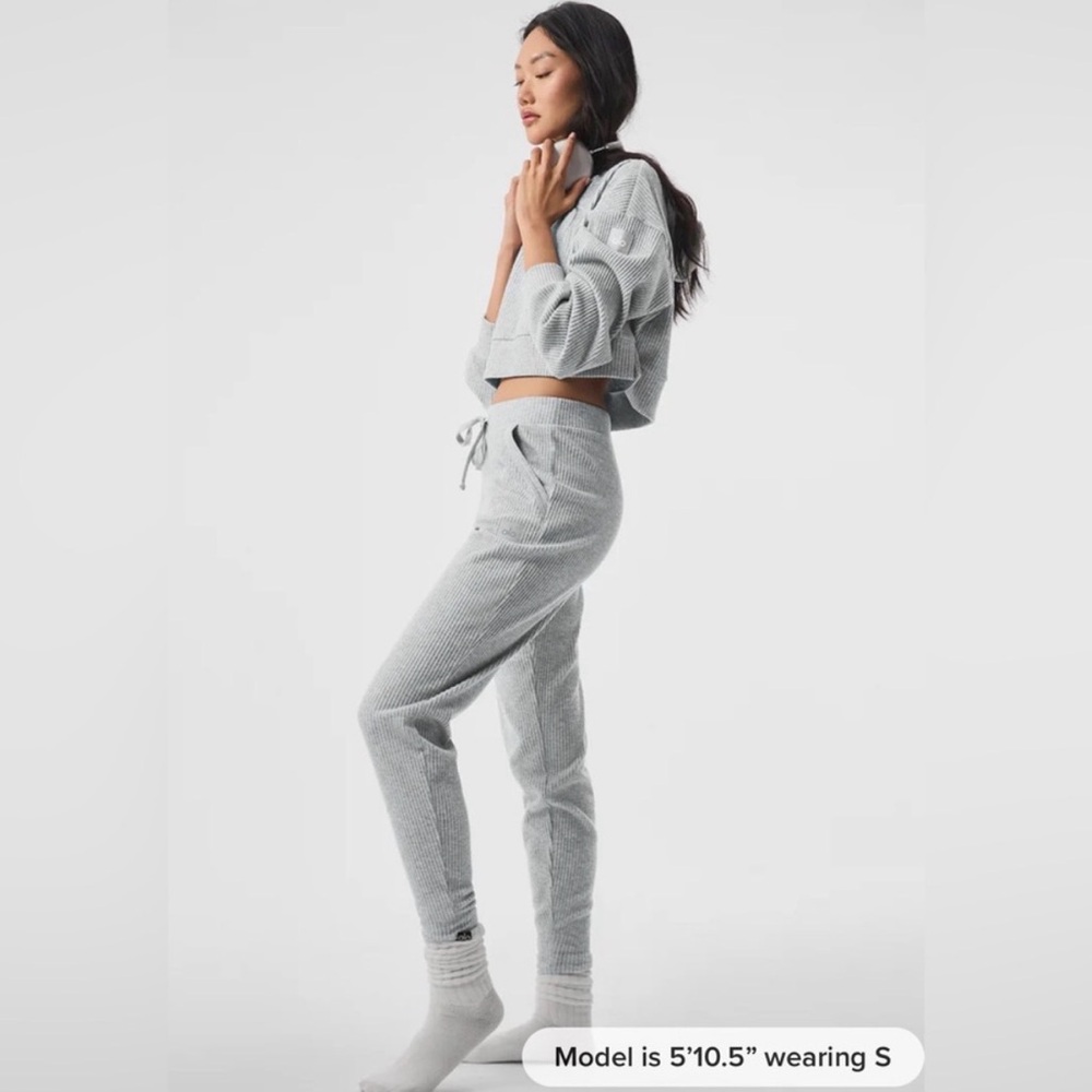 ALO Yoga Light Gray Track Pants